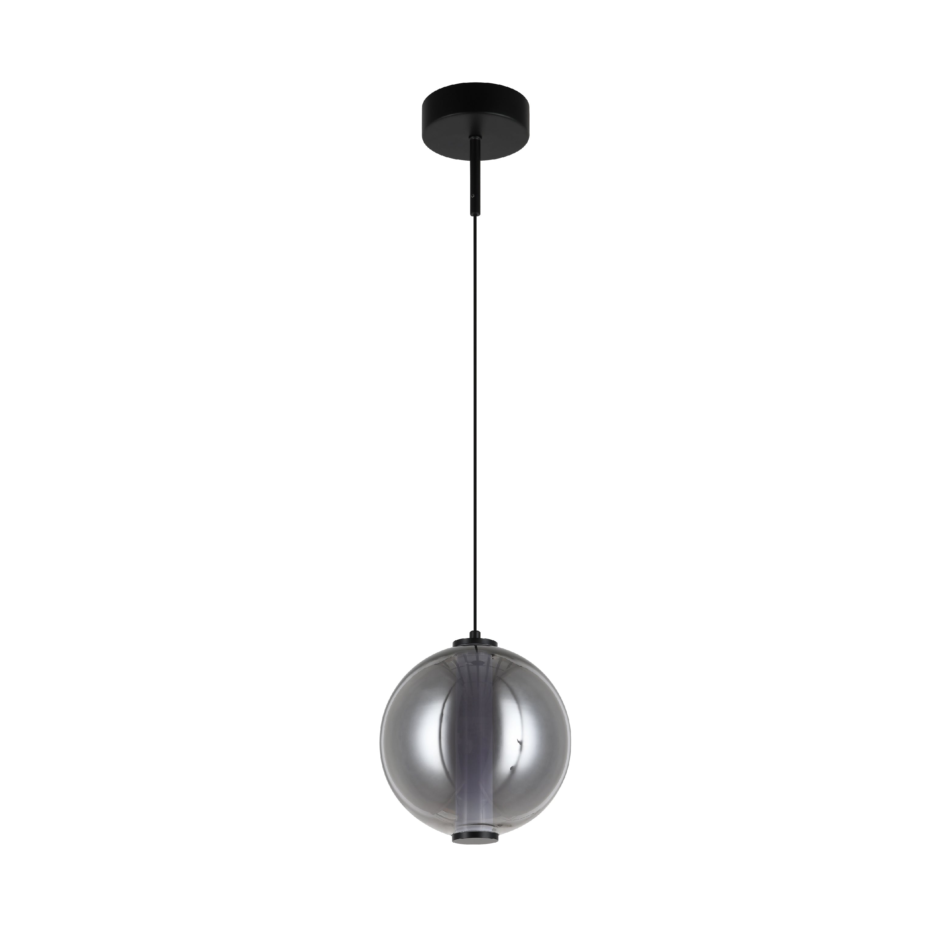 LUMINARIA COLGANTE LED 7.5W PANTALLA CRISTAL 100-240V NEGRO 2G